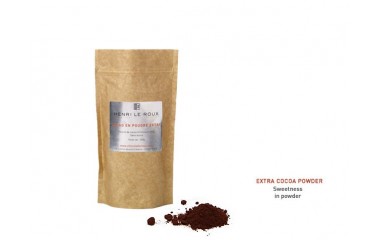 Cocoa powder in a bag